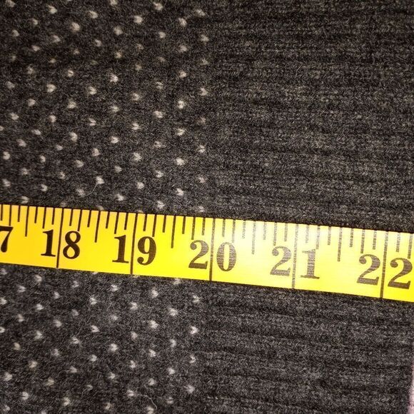 Eagles Eye M Gray Polka Dots RaglanLslvs Button Up Knitted Wool Sweater Cardigan - Picture 4 of 7